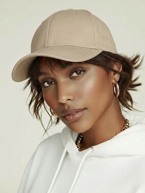 TNA Beige Baseball Cap - Neutral Casual Hat